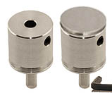 EM-Tec PH10 pin stub extender, 10mm extra height, Ø12.7x22.7mm, aluminium